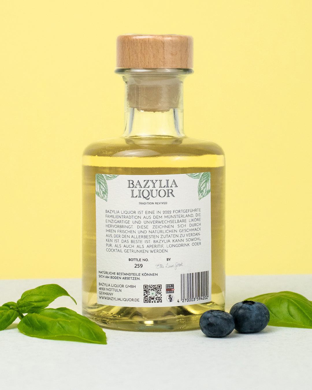 No. 2 Basil Liqueur 200ml